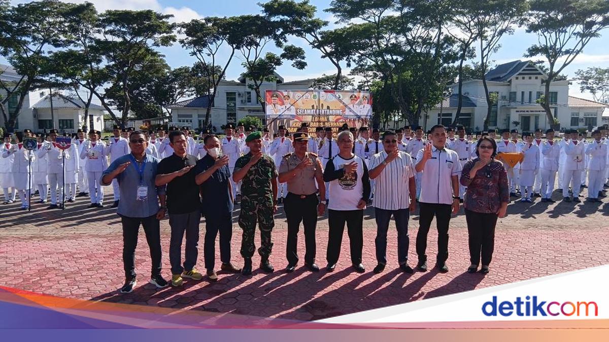 10 Schools Participate in MPR RI Drill and Flag Hoisting Competition in Sidrap, MPR Emphasises Discipline