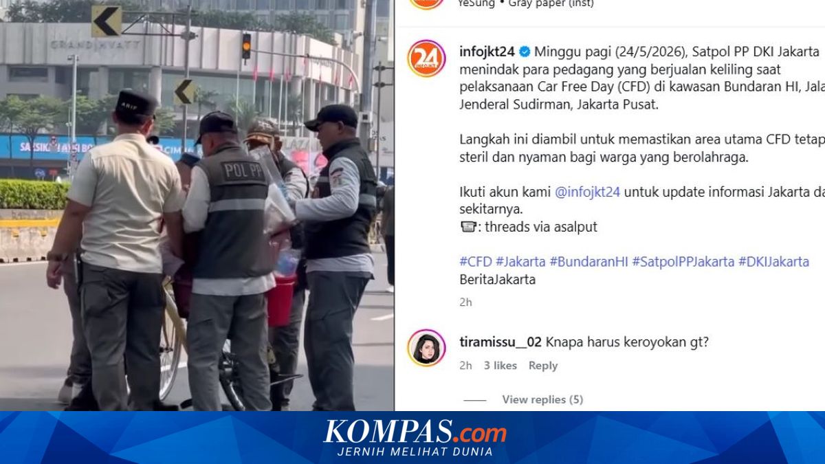 Satpol PP Jakarta Apologises After Viral Enforcement Action Against Ice Cream Vendor at CFD, Promises More Humane Approach
