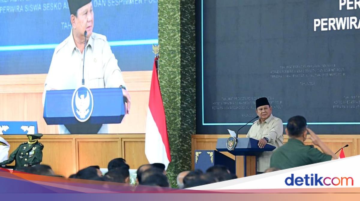 Prabowo Attends Briefing, Seskoad Commander: President's Historic First Direct Address