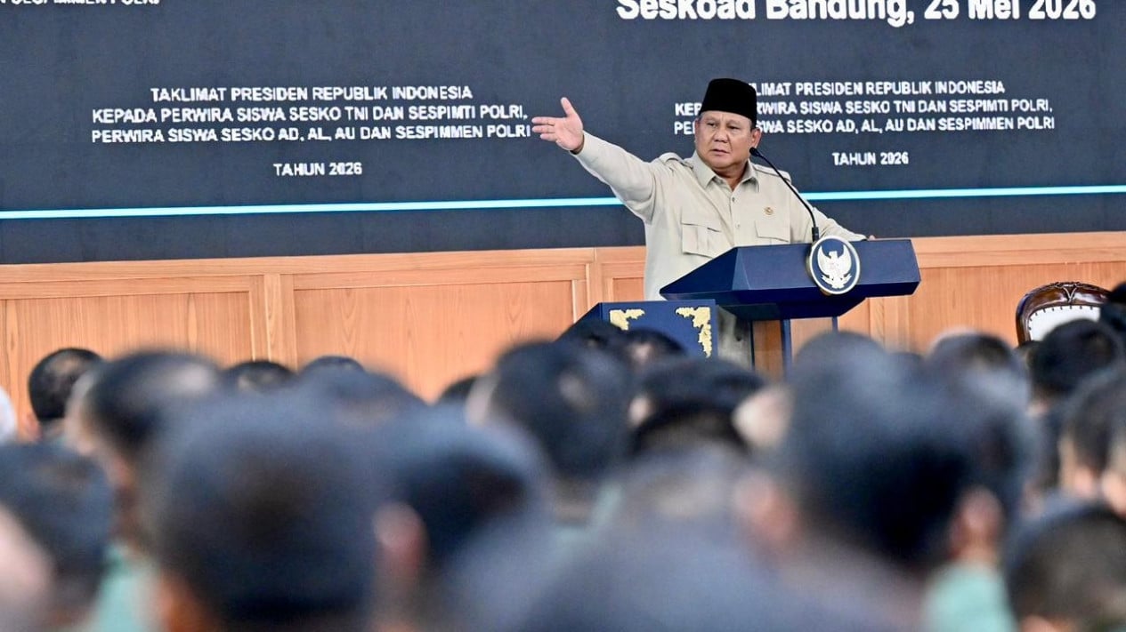 President Prabowo Addresses Military and Police Cadets in Historic First Attendance, Says Seskoad Commander