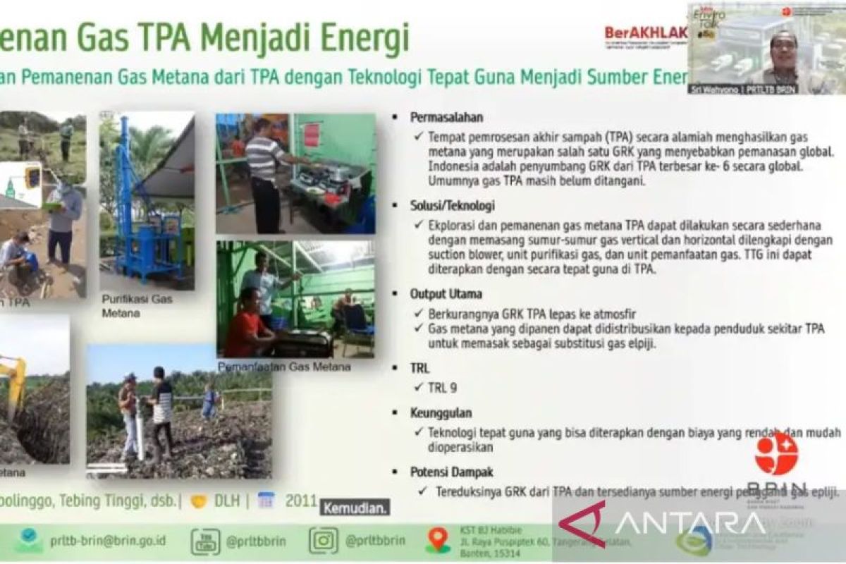 BRIN studies methane harvesting technology from landfills