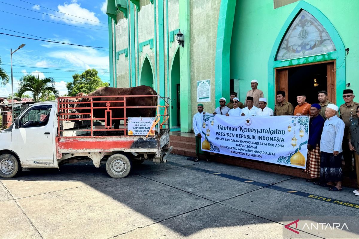 Bulungan Regent Hands Over President Prabowo Subianto's Eid Sacrificial Animals to Mosque