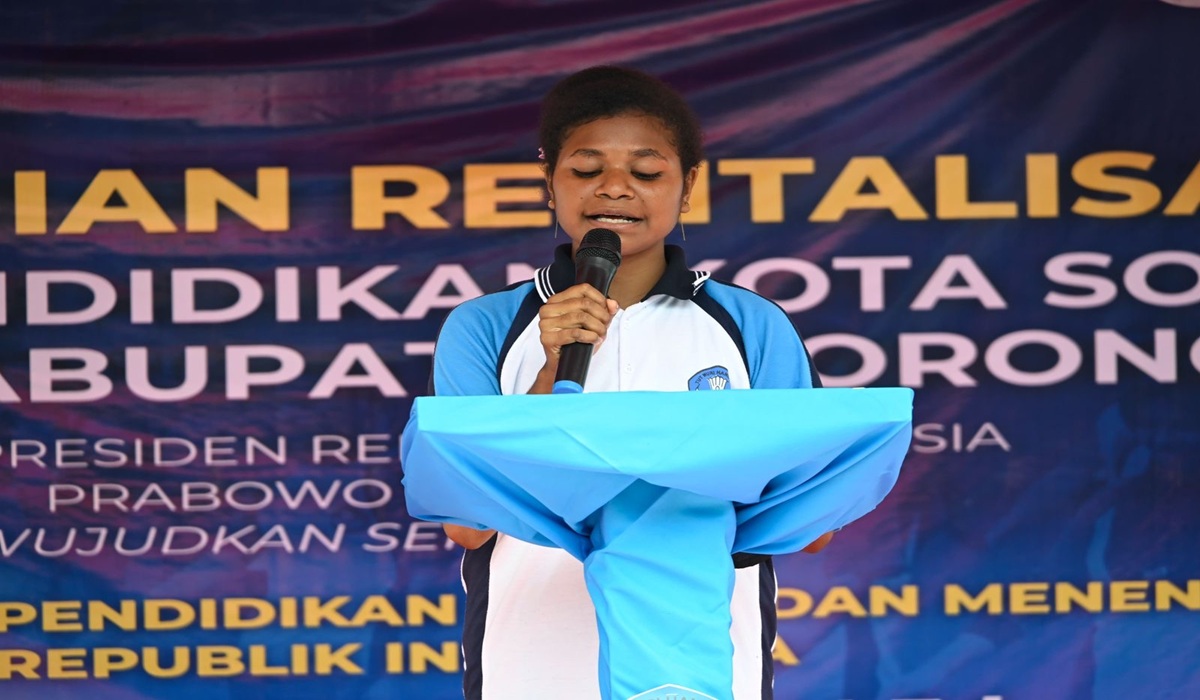 SMK Negeri 1 Sorong Students Send Thank You Letter to President Prabowo Subianto