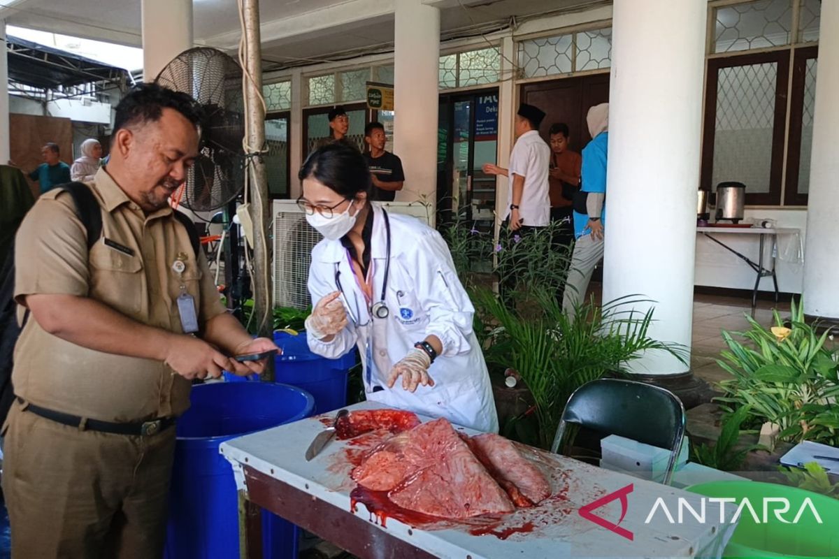 Jakarta West KPKP Sub-Division inspects sacrificial meat at 121 slaughter sites