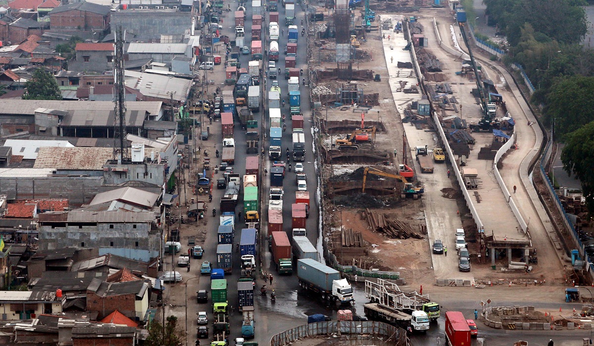 Traffic congestion in Priok-Cilincing begins to ease