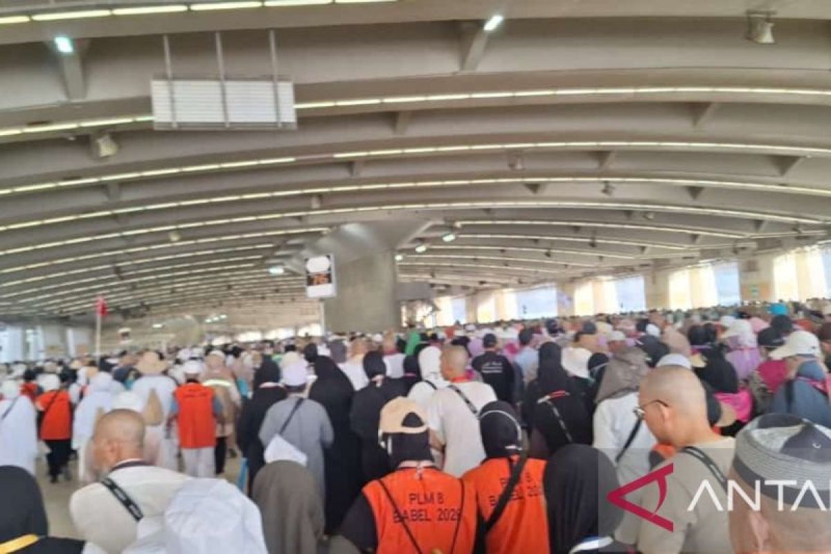 PPIH: Some Hajj Pilgrims from Kloter 8 PLM Depart Mina