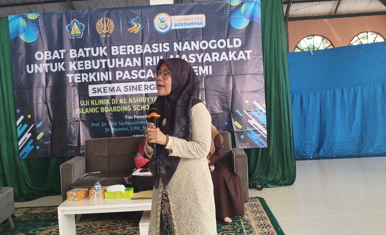 UNESA Professor Conducts Clinical Trials for Nanogold-Based Cough Medicine, Ready to Apply for BPOM Approval