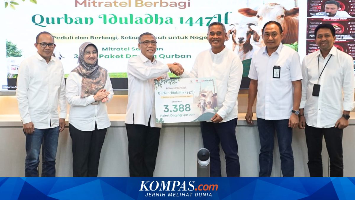 Mitratel Partners with BAZNAS to Distribute 3,388 Qurban Meat Packages
