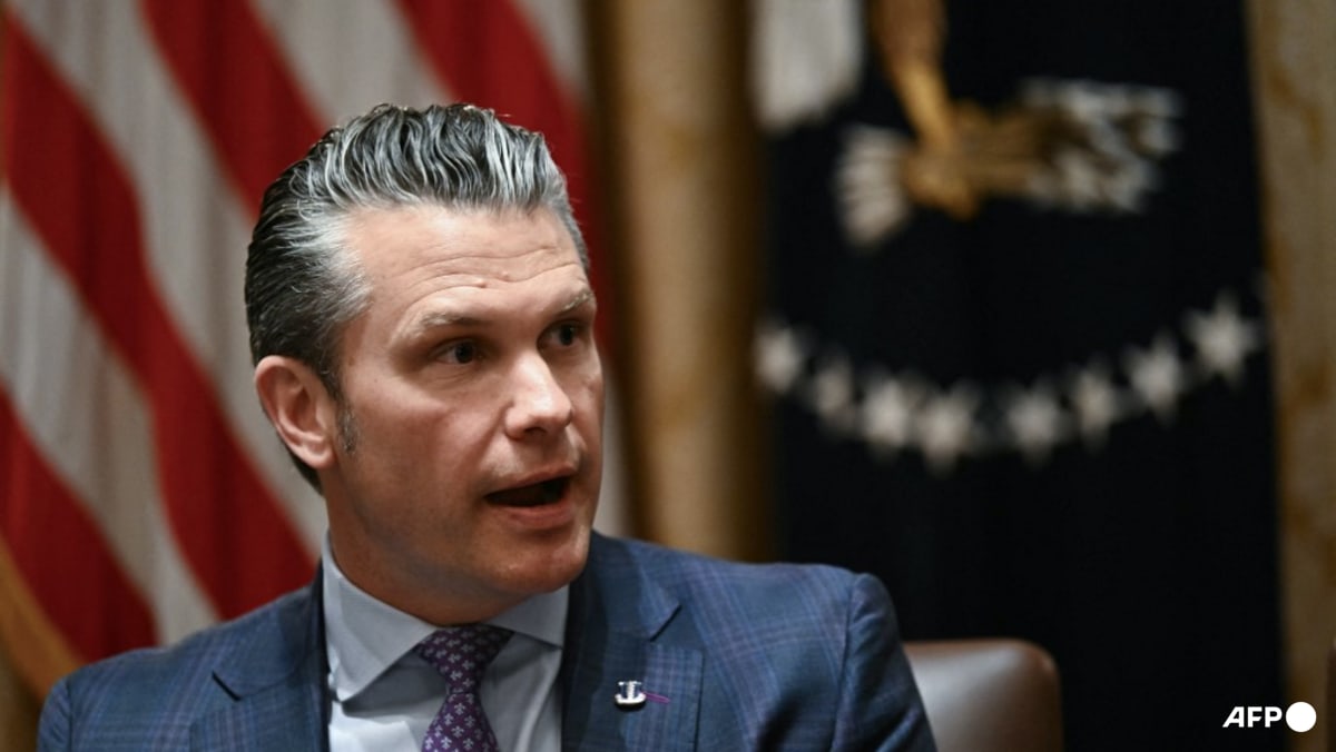 US defence chief Pete Hegseth speaks at Shangri-La Dialogue in Singapore