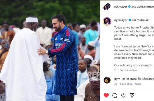 New York Mayor Zohran Mamdani attends Eid al-Adha prayer in Arsenal-themed kurta