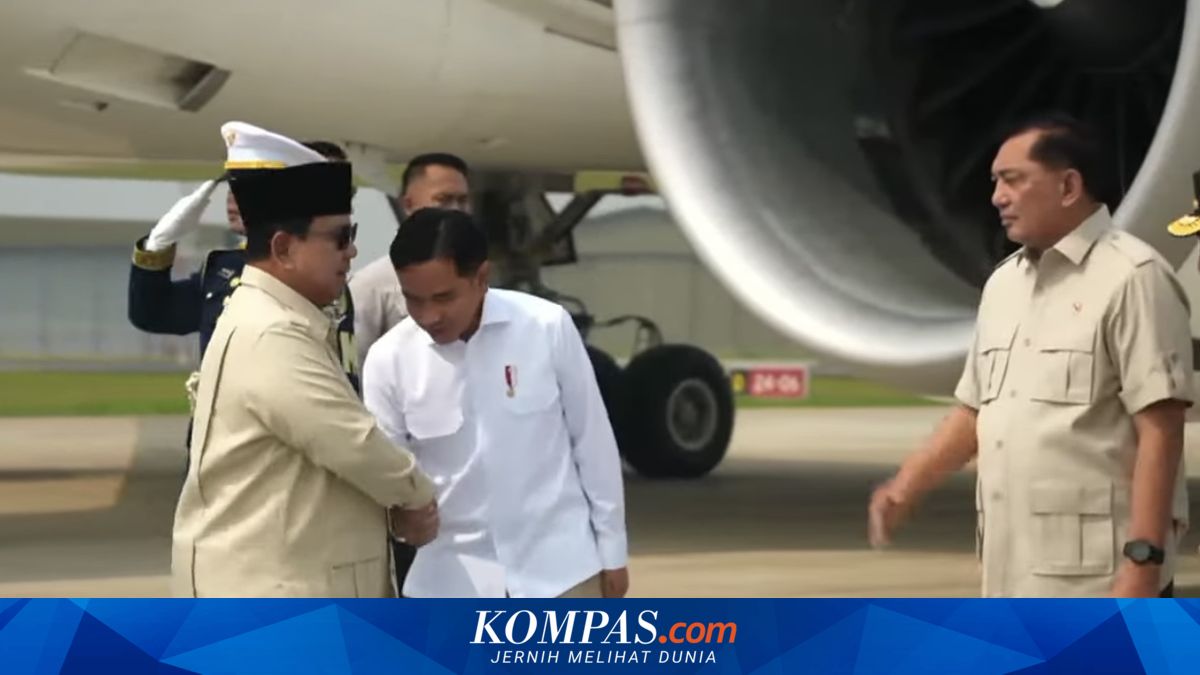 Prabowo Returns from France, Welcomed by Gibran and National Police Chief