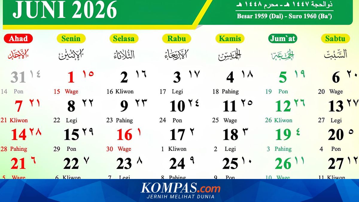 June 2026 Calendar: Is There a Long Weekend?