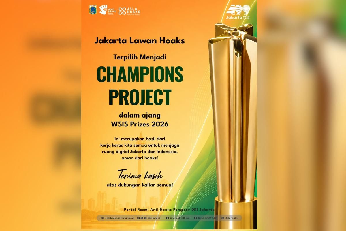 Jakarta's Jalahoaks programme wins 'Champion Project' at WSIS Prizes 2026