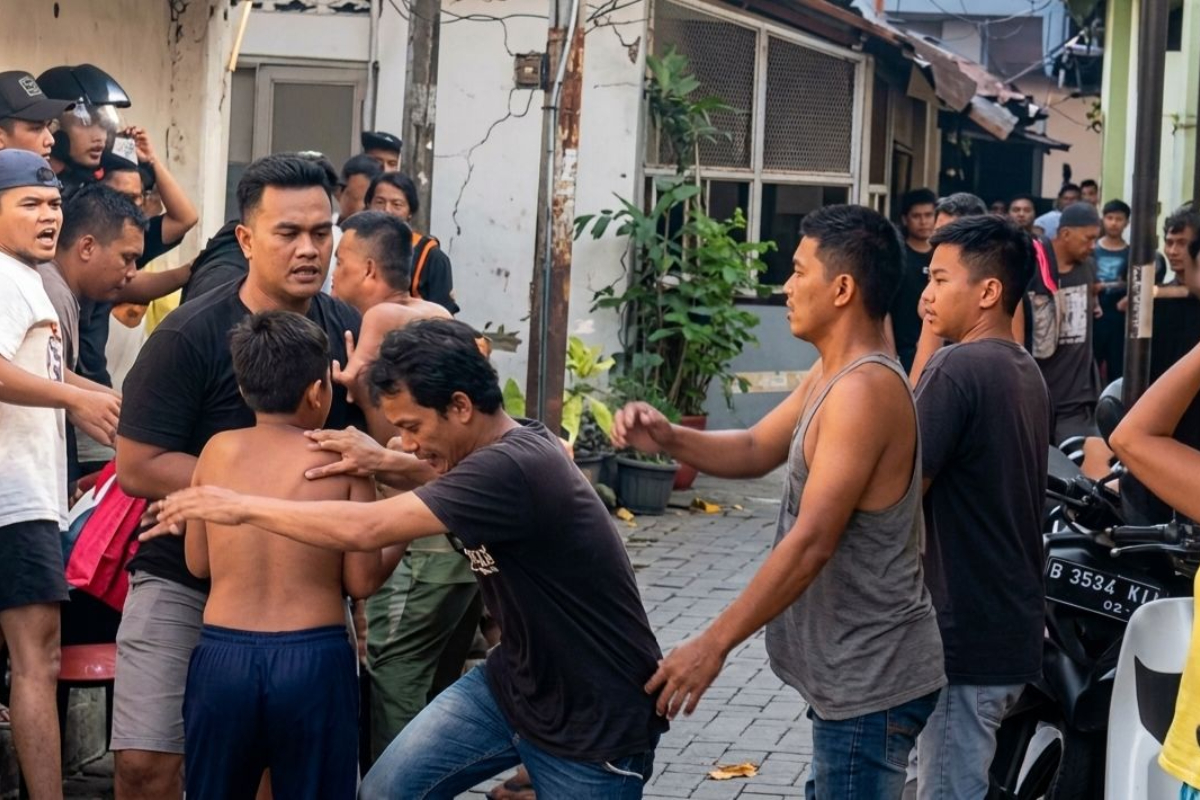 Six suspects arrested for attacking police during Medan drug raid