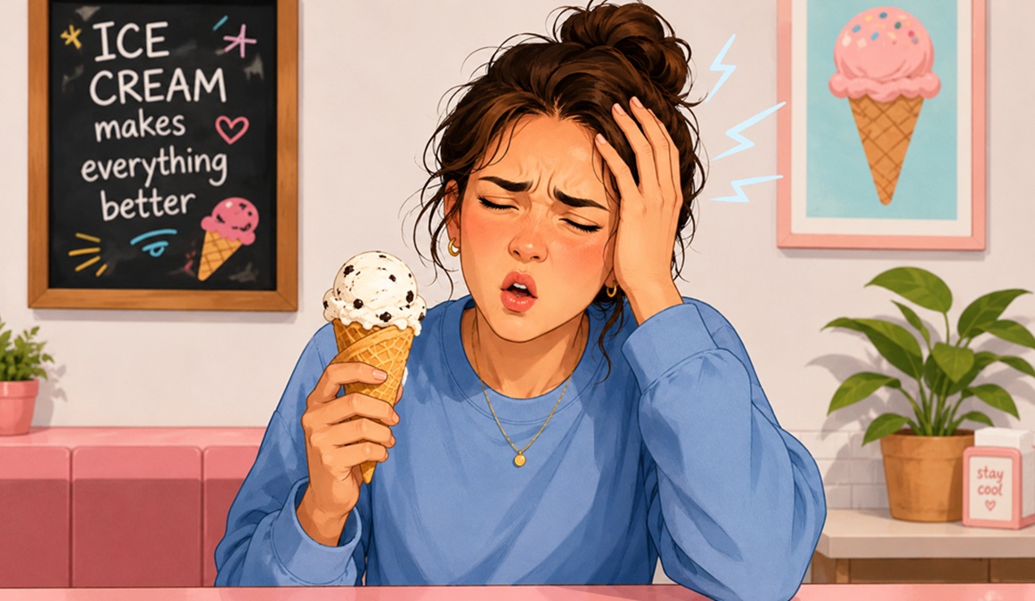 Brain Freeze When Eating Ice Cream? Beware of Migraine Link