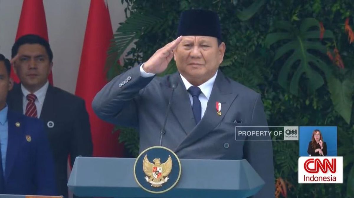 President Prabowo Inspects Pancasila Birth Day Ceremony at Foreign Ministry