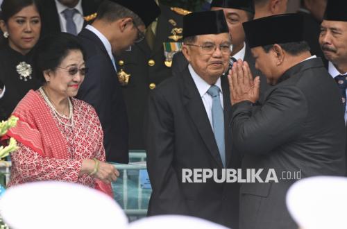 President Prabowo, Megawati and Jusuf Kalla Share Moment of Unity at Pancasila Day Commemoration