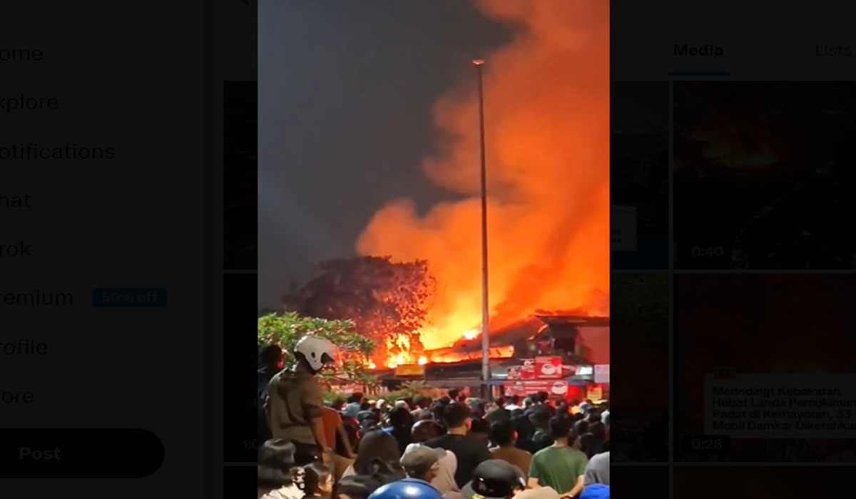 Three Injured in Kemayoran Fire, One Hospitalised at RSCM