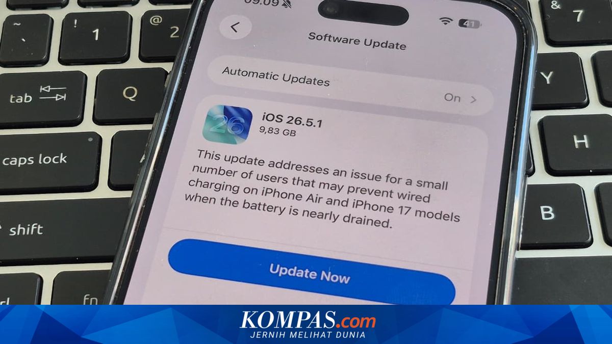 Apple Releases iOS 26.5.1 to Fix Charging Issues on iPhone Air and iPhone 17