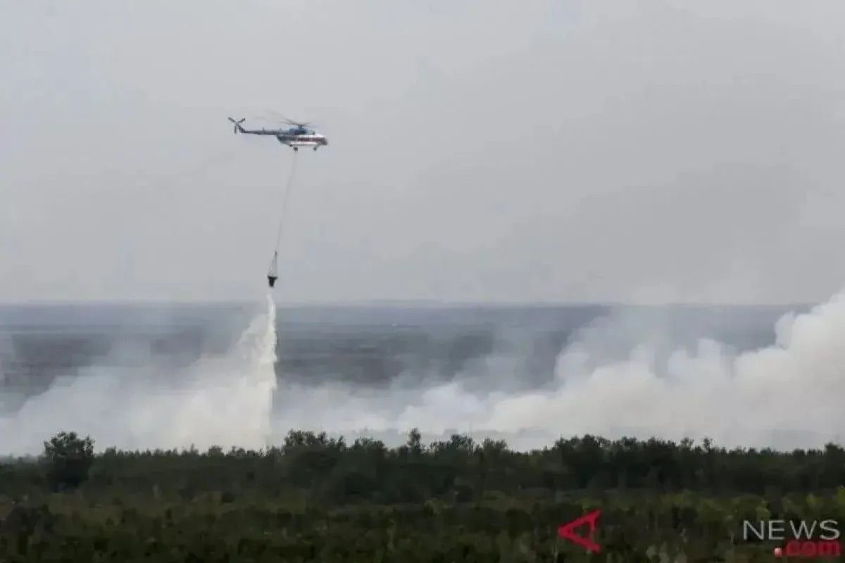 BPBD detects 34 hotspots in South Sumatra region
