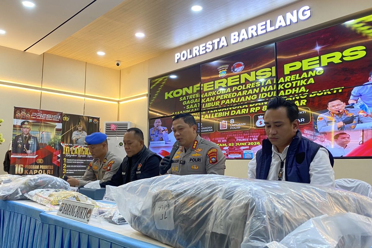 Police Thwart Drug Trafficking Worth Rp8.2 Billion During Long Holiday