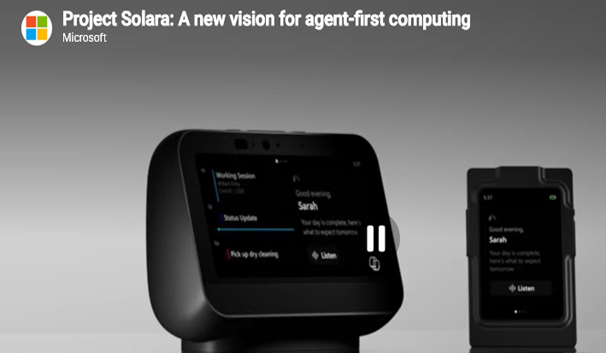 Microsoft Announces Project Solara for Mobile AI Devices