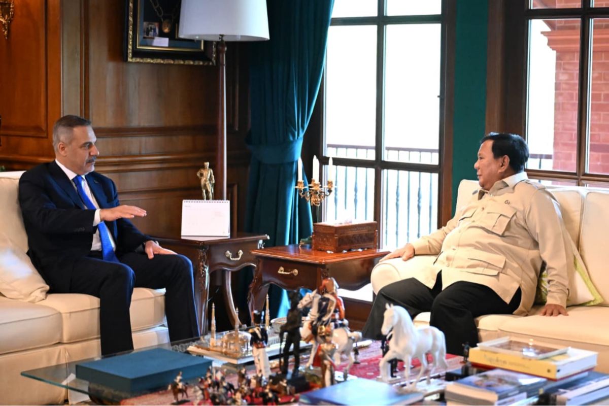 Prabowo meets Turkish FM to discuss Middle East stability