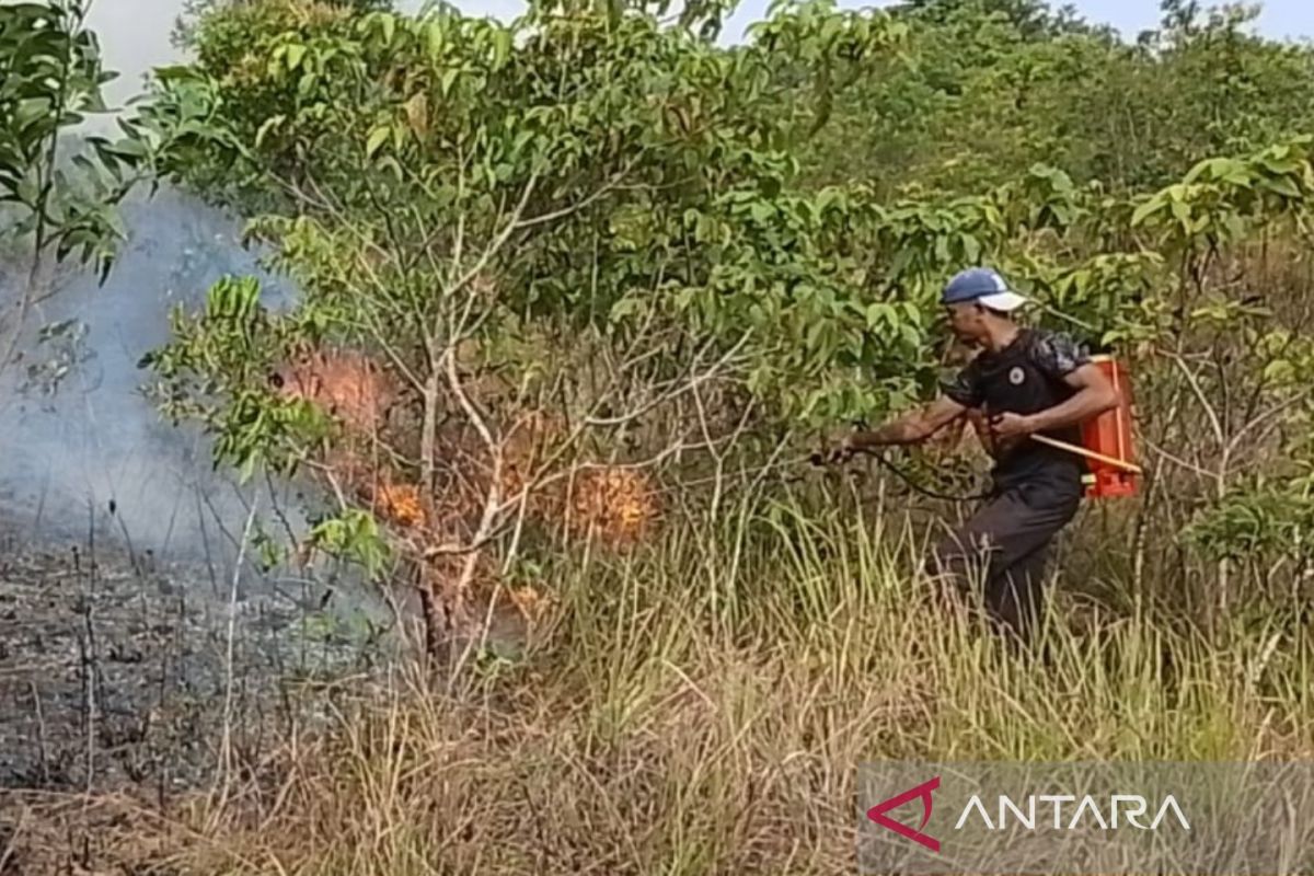 Joint Task Force Successfully Extinguishes Forest and Land Fire in West Bangka