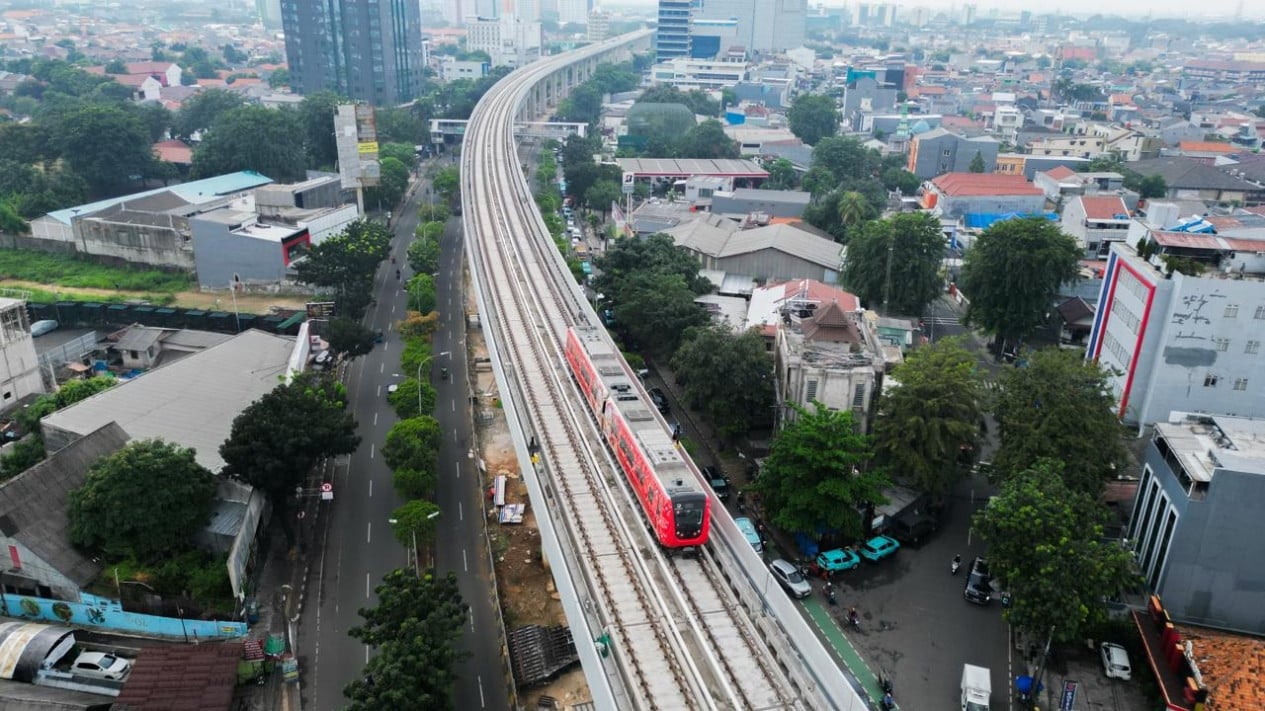 Progress Reaches 93.07 Per Cent, Waskita Karya Accelerates Jakarta LRT Phase 1B Construction