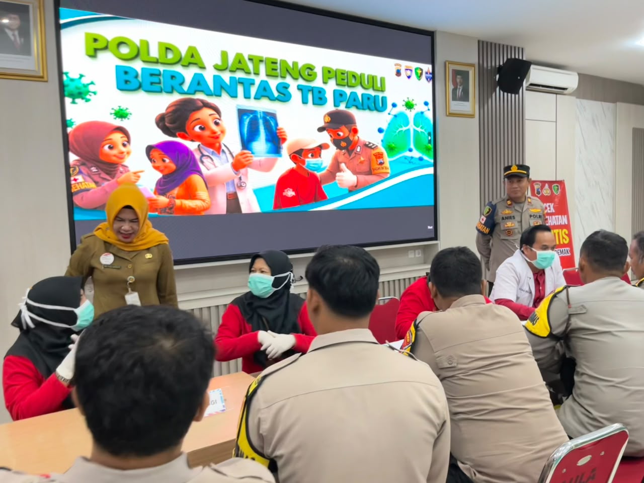 Central Java Regional Police Ensure Community Officers are Free from Pulmonary TB Before Serving as Tracers