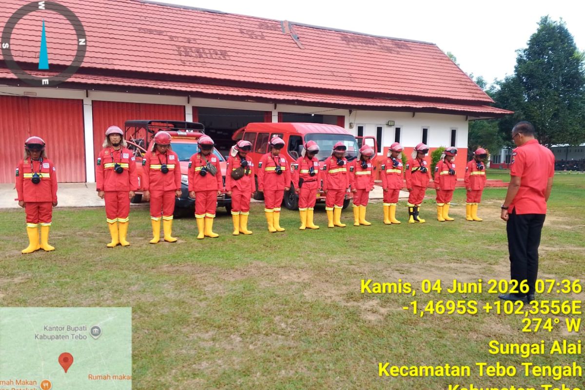 Manggala Agni teams from Jambi and North Sumatra deployed to assist in extinguishing forest and land fires in Riau