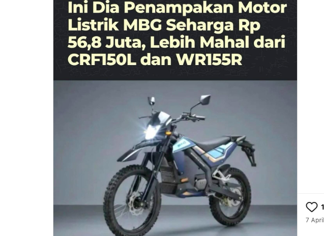 21,801 Electric Motorcycles for Free Nutritious Meals Will Not Be Seized: AGO