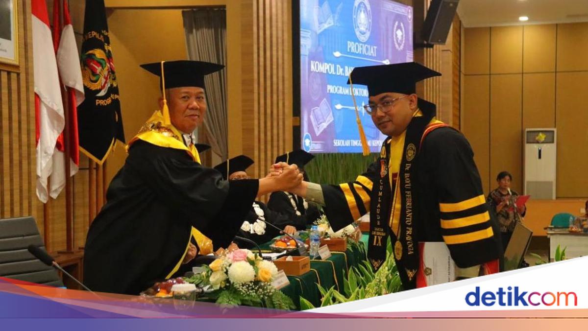 Police Commissioner Bayu Febrianto Prayoga Earns Doctorate in Police Science at STIK-PTIK