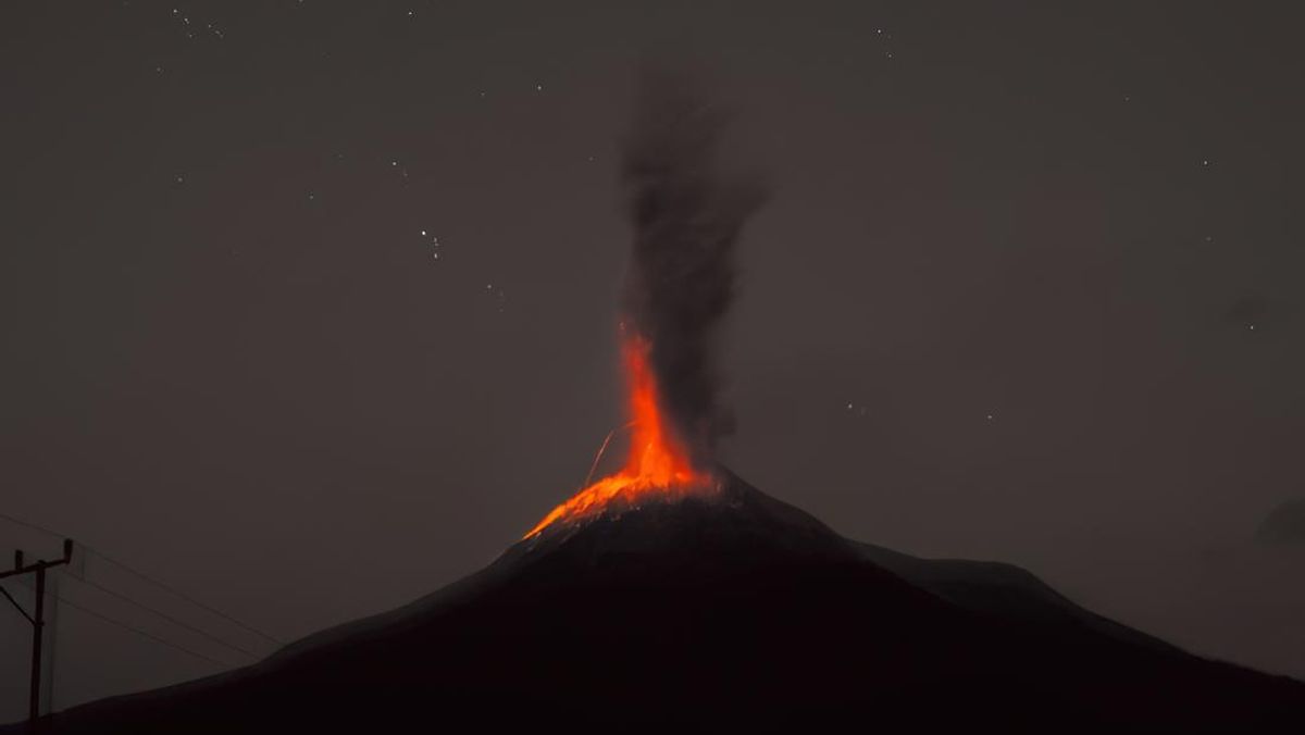 Mount Lewotobi Laki-laki in East Nusa Tenggara Erupted on Friday Night