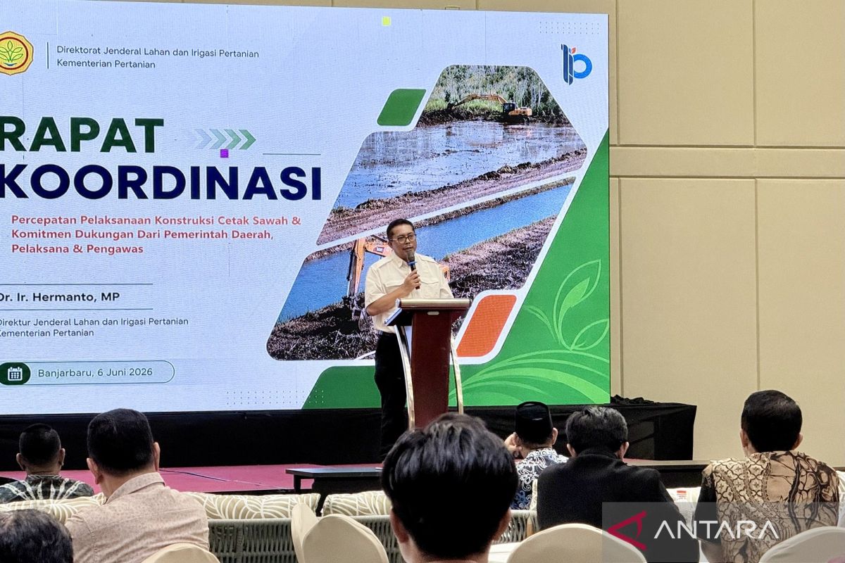 Ministry of Agriculture Strengthens Rice Field Expansion in Kalimantan to Accelerate Food Self-Sufficiency