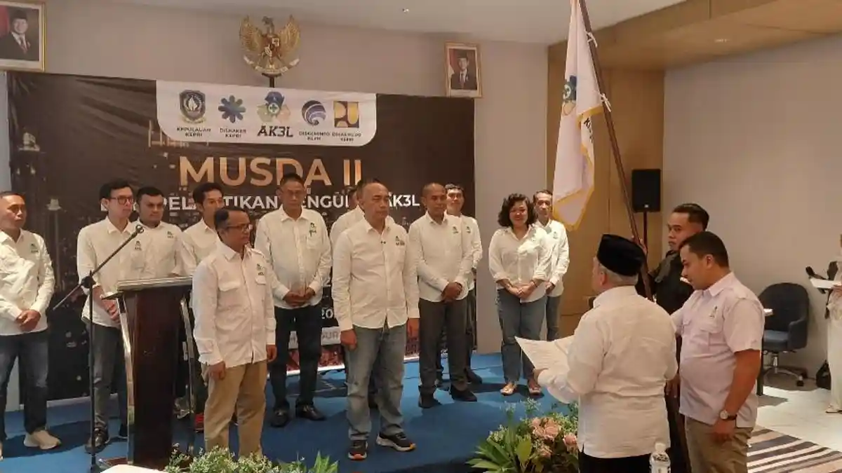 Tekan Angka Kecelakaan Konstruksi, Pengurus AK3L Kepri Periode 2026-2031 Resmi Dikukuhkan