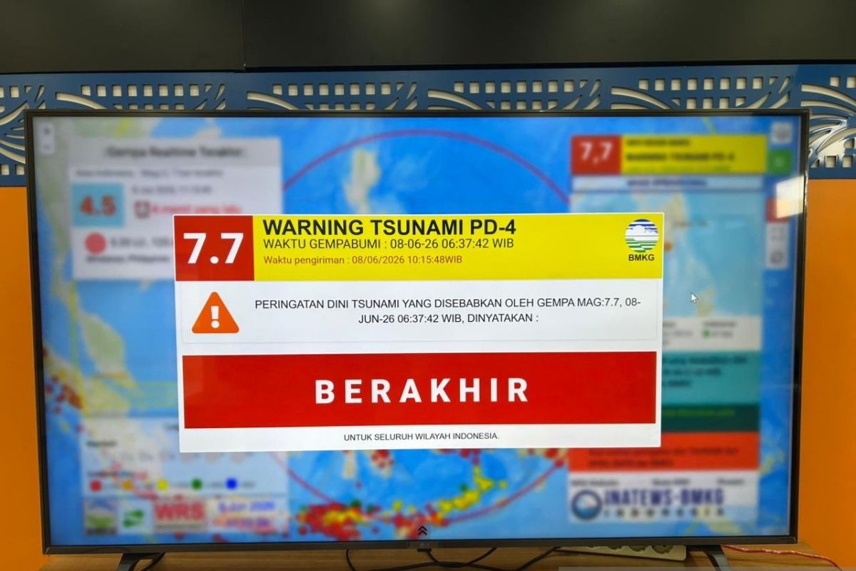 Tsunami warning in North Gorontalo ends, residents return to homes