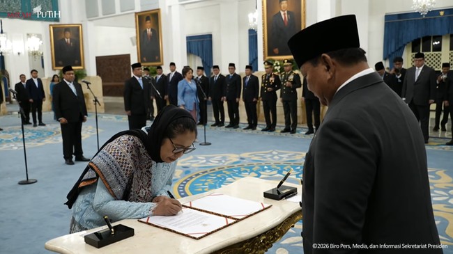 Prabowo Inaugurates Nanik S. Deyang as Head of National Nutrition Agency