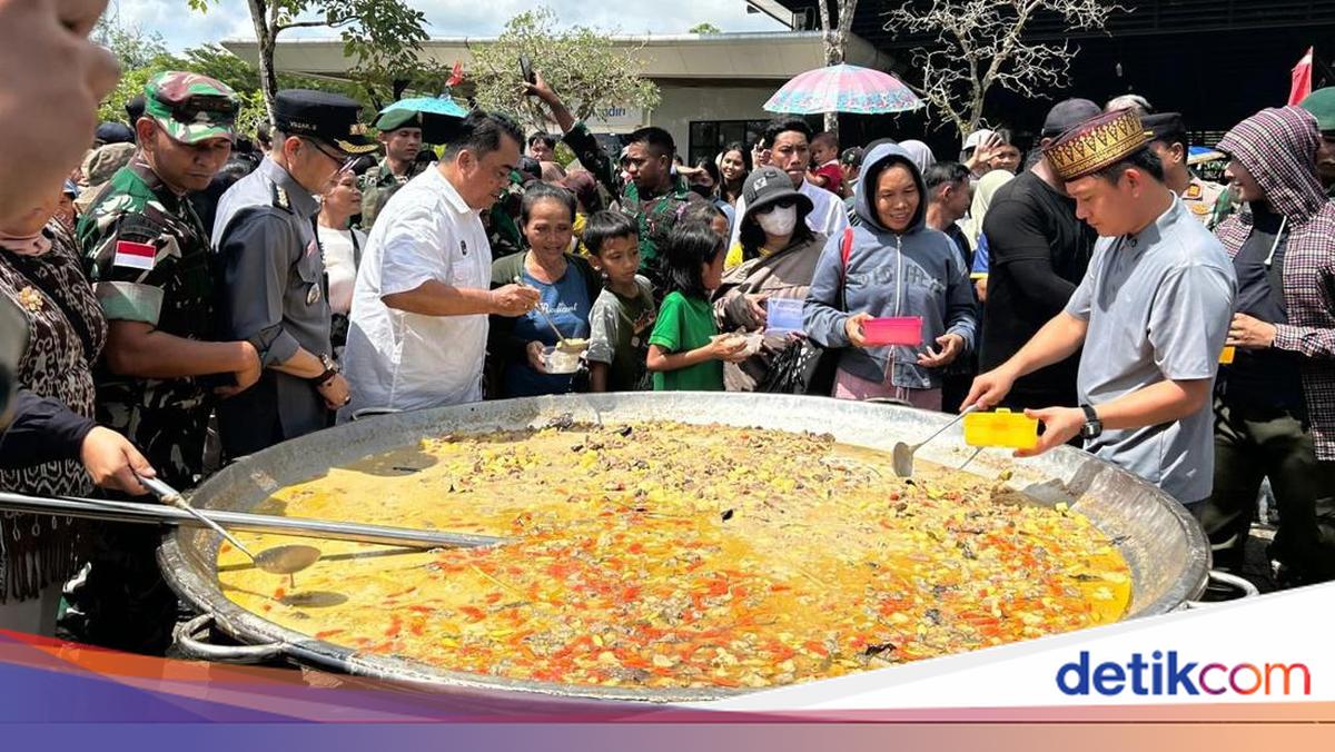 1,000 Border Residents Participate in 'Kuali Merah Putih' Grand Cooking Event at Aruk Border Post