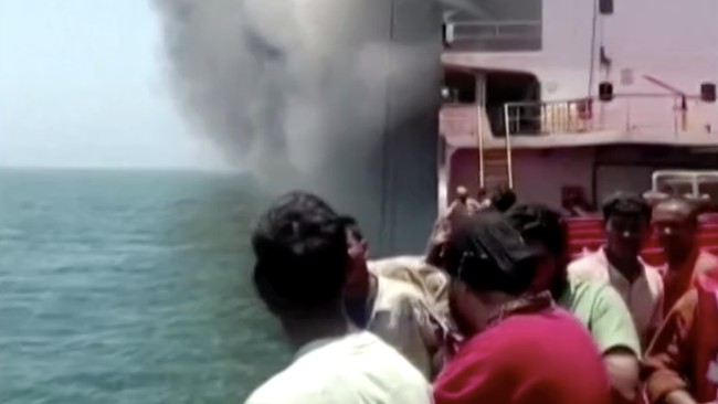US Launches Missile at Tanker Bound for Indonesia's Neighbour, Sparking Fire