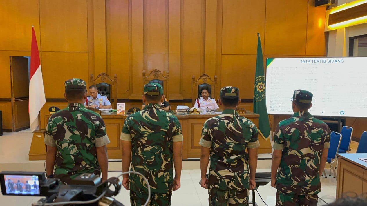 4 BAIS TNI Members Found Guilty in Andrie Yunus Case, but Only 2 Dismissed
