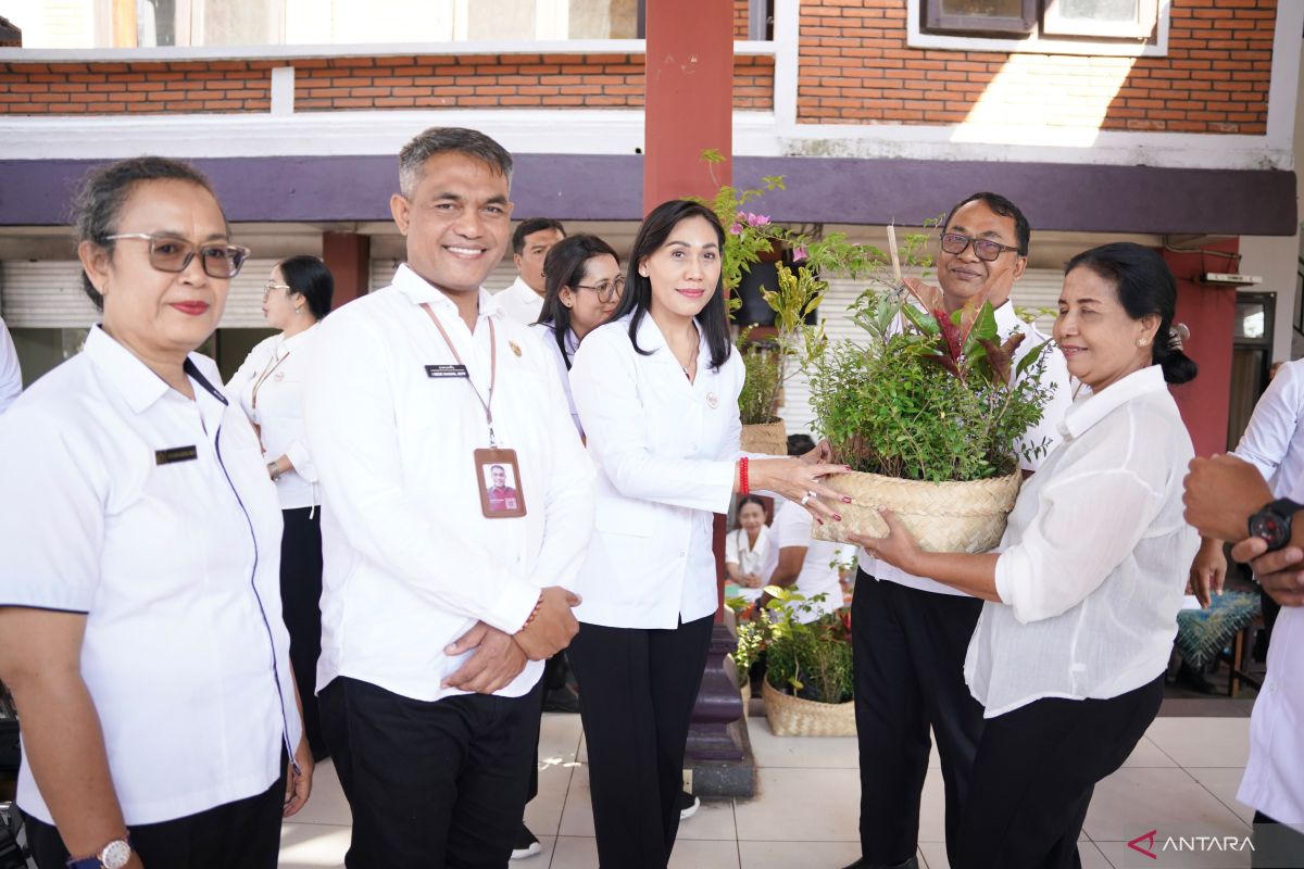 Gianyar Posyandu distributes 8,700 plant seedlings to support village aesthetics