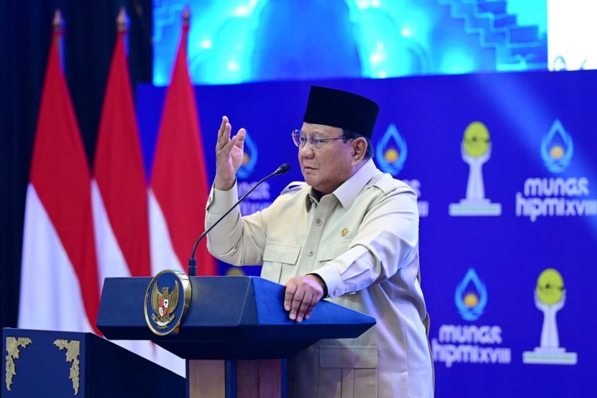 At HIPMI National Conference, Prabowo Stresses Nationalism as Foundation for Economic Progress