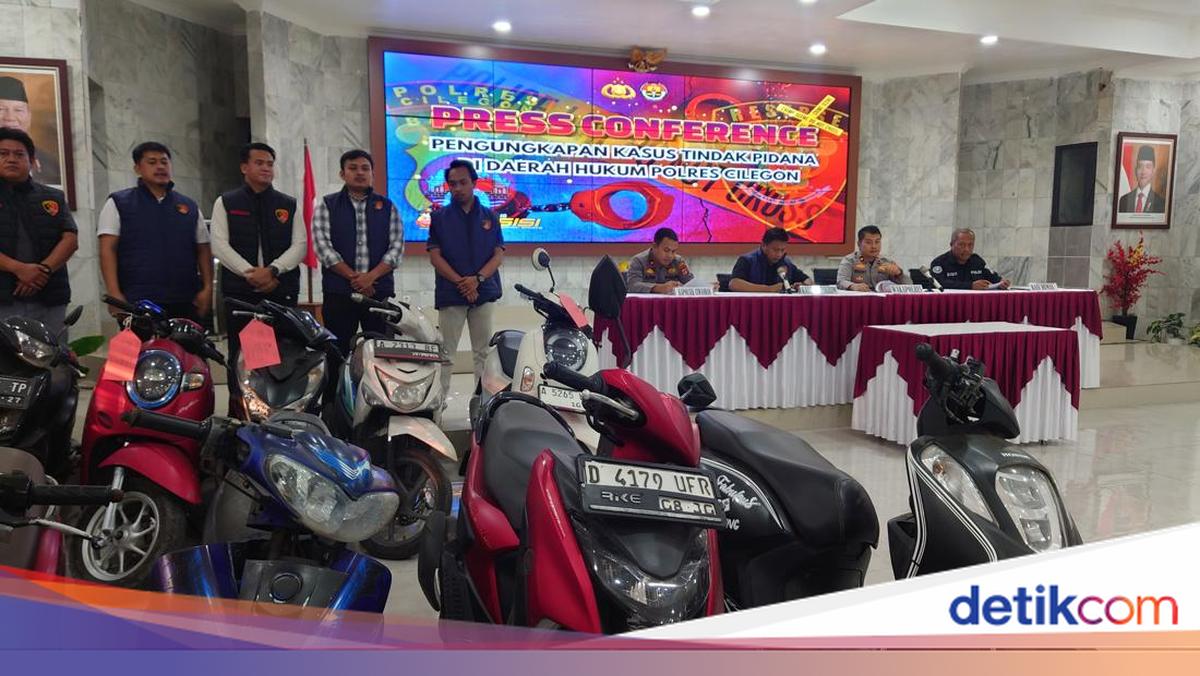 Nine Thieves in Cilegon Arrested, Proceeds from Motorcycle Sales Used to Buy Meth