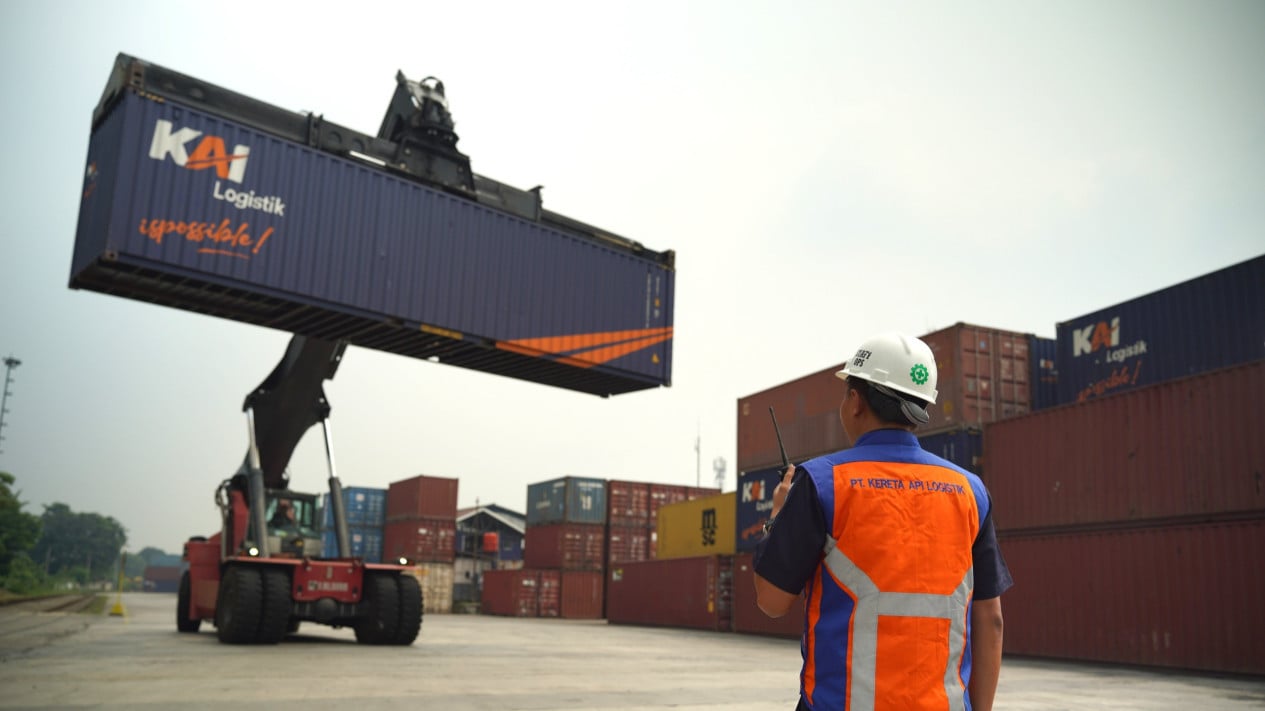 KAI Logistik Transports 1.19 Million Tonnes of Goods by Container Train, Equivalent to 60,000 Trucks on the Road