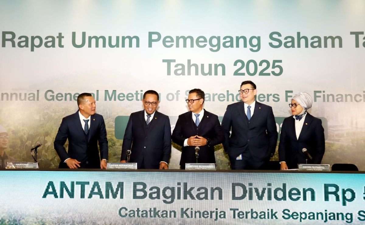 Antam Distributes Rp5.04 Trillion in Dividends, 70% of Net Profit