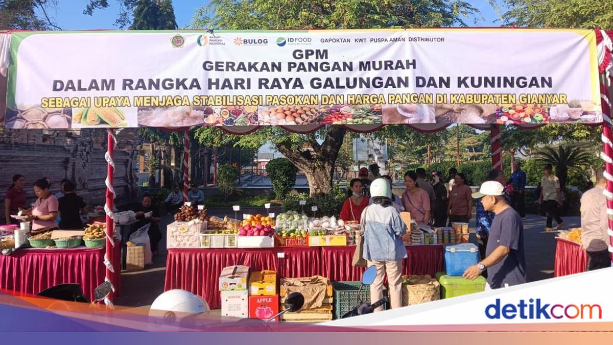 Gianyar Regency Holds Two-Day Cheap Market Ahead of Galungan-Kuningan
