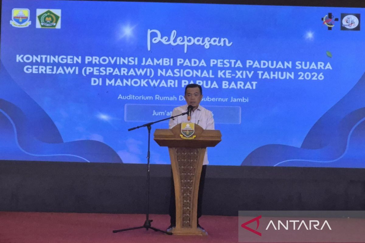 Jambi Governor Dispatches 83 Contingent Members to National Pesparawi in Manokwari