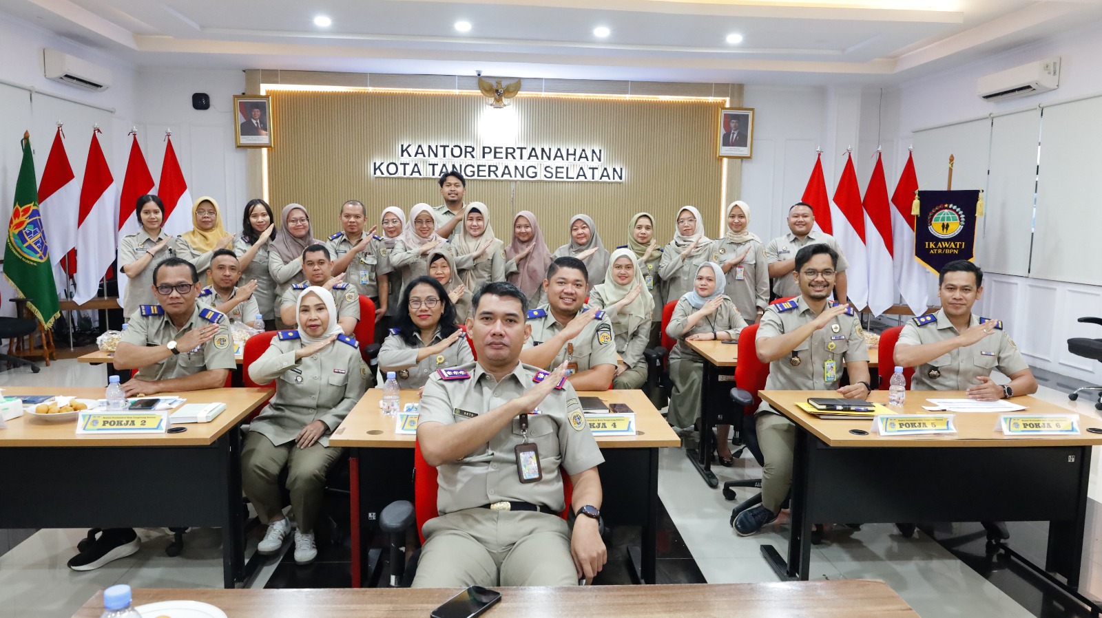 Towards WBBM, South Tangerang Land Office Holds Evaluation Interview with ATR/BPN Ministry