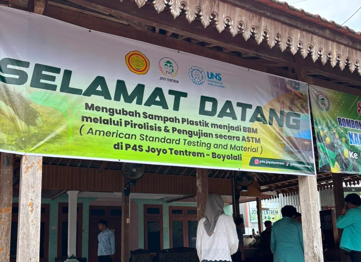UNS Community Service Programme Researches Plastic Waste Pyrolysis in Boyolali